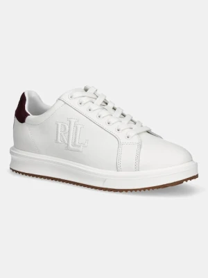 Lauren Ralph Lauren sneakersy skórzane Ainsley kolor biały 802979188003