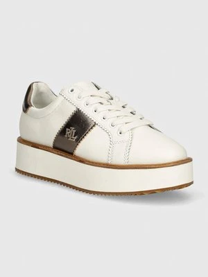 Lauren Ralph Lauren sneakersy skórzane Amelia kolor biały 802947677001