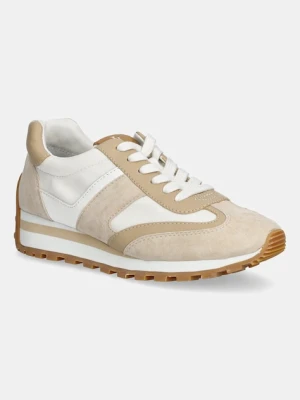 Lauren Ralph Lauren sneakersy skórzane Dani damskie kolor beżowy 802951384010