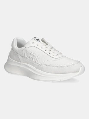 Lauren Ralph Lauren sneakersy skórzane Franky damskie kolor biały 802969384001