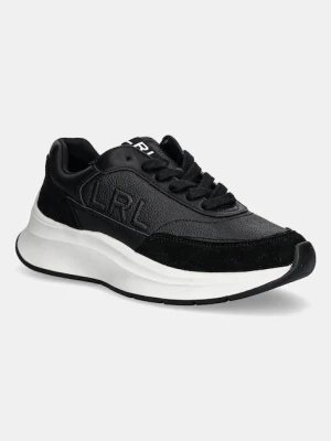 Lauren Ralph Lauren sneakersy skórzane Franky damskie kolor czarny 802974376002