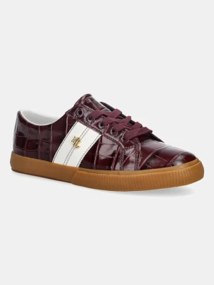 Lauren Ralph Lauren sneakersy skórzane Janson II damskie kolor czerwony 802P06355002