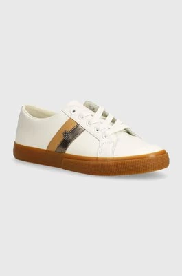 Lauren Ralph Lauren sneakersy skórzane Janson II kolor biały 802942784001