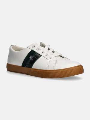 Lauren Ralph Lauren sneakersy skórzane Janson II kolor biały 802951390002