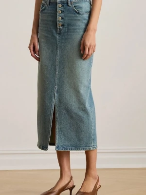 Lauren Ralph Lauren spódnica jeansowa