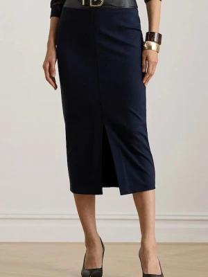 Lauren Ralph Lauren spódnica kolor granatowy midi ołówkowa 200P03729