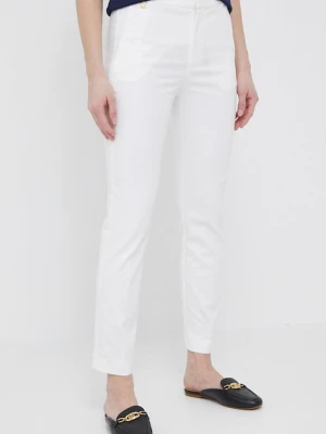 Lauren Ralph Lauren spodnie damskie z bawełną