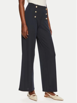 Lauren Ralph Lauren Spodnie materiałowe 200807573003 Granatowy Wide Leg
