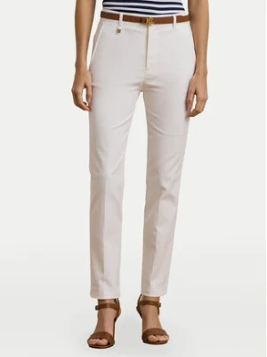 LAUREN RALPH LAUREN Spodnie materiałowe 200811955005 Biały Skinny Fit
