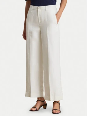 LAUREN RALPH LAUREN Spodnie materiałowe 200P08107001 Biały Wide Leg