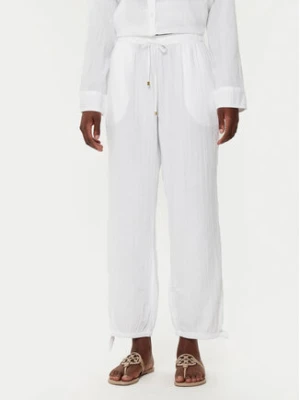 LAUREN RALPH LAUREN Spodnie materiałowe 20417190 Biały Regular Fit
