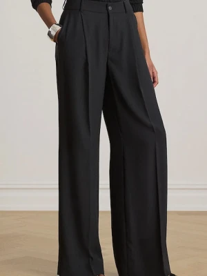 Lauren Ralph Lauren spodnie straight damskie czarny