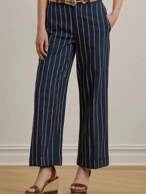 Lauren Ralph Lauren spodnie z domieszką lnu