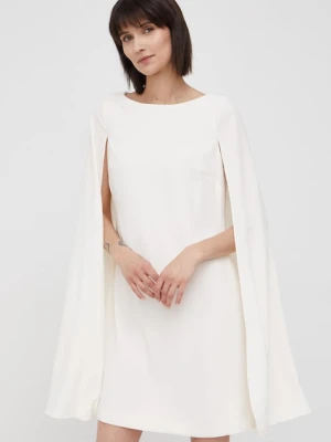 Lauren Ralph Lauren sukienka 253855210006 kolor beżowy mini prosta