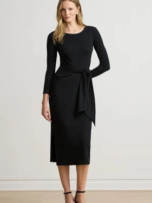 Lauren Ralph Lauren sukienka bodycon z bawełną czarny