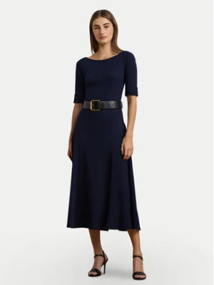 LAUREN RALPH LAUREN Sukienka codzienna 200973599002 Granatowy Slim Fit