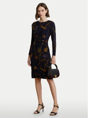 LAUREN RALPH LAUREN Sukienka codzienna 250957702 Granatowy Slim Fit