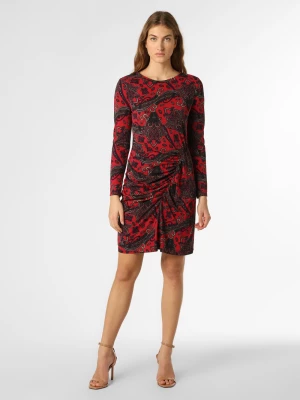 Lauren Ralph Lauren Sukienka damska Kobiety Sztuczne włókno czerwony|wielokolorowy wzorzysty,