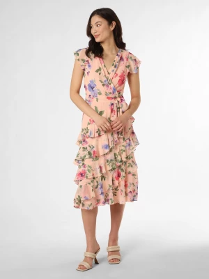 Lauren Ralph Lauren Sukienka damska Kobiety Sztuczne włókno różowy|wielokolorowy wzorzysty,