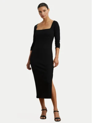 LAUREN RALPH LAUREN Sukienka dzianinowa 200978539001 Czarny Slim Fit