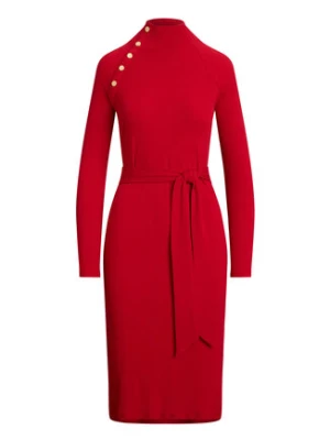 LAUREN RALPH LAUREN Sukienka dzianinowa 200980036002 Czerwony Slim Fit