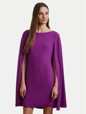 LAUREN RALPH LAUREN Sukienka koktajlowa 2,53855E+11 Fioletowy Slim Fit
