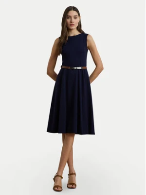 LAUREN RALPH LAUREN Sukienka koktajlowa 200973402001 Granatowy Regular Fit