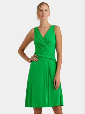 Lauren Ralph Lauren Sukienka koktajlowa 250865006017 Zielony Regular Fit