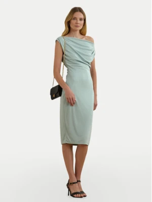LAUREN RALPH LAUREN Sukienka koktajlowa 250964081001 Błękitny Slim Fit