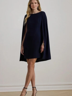 Lauren Ralph Lauren sukienka kolor granatowy midi dopasowana 253980921