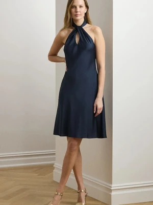 Lauren Ralph Lauren sukienka kolor granatowy mini rozkloszowana 253970773