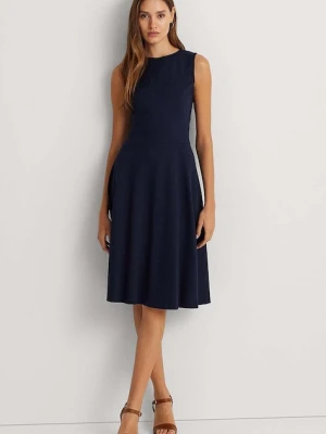 Lauren Ralph Lauren sukienka kolor granatowy mini rozkloszowana