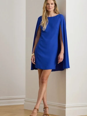 Lauren Ralph Lauren sukienka kolor niebieski midi dopasowana 253980921