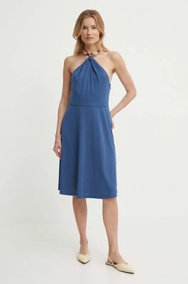 Lauren Ralph Lauren sukienka kolor niebieski mini rozkloszowana 250933455