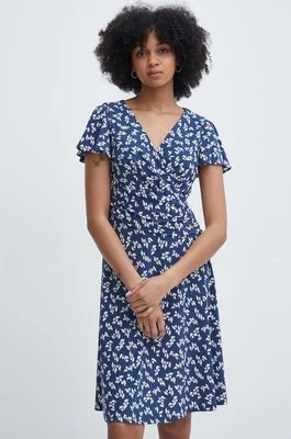 Lauren Ralph Lauren sukienka kolor niebieski mini rozkloszowana 250938765