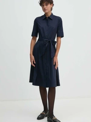 Lauren Ralph Lauren sukienka kolor niebieski mini rozkloszowana