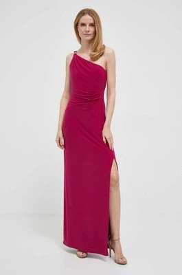 Lauren Ralph Lauren sukienka kolor różowy maxi prosta