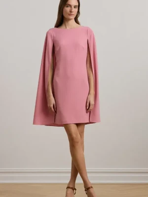 Lauren Ralph Lauren sukienka kolor różowy mini prosta 253855210