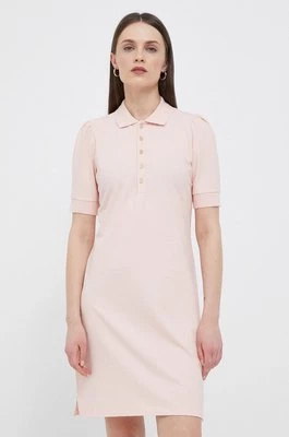 Lauren Ralph Lauren sukienka kolor różowy mini prosta