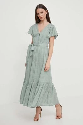 Lauren Ralph Lauren sukienka kolor zielony maxi rozkloszowana 250932820
