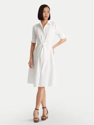 Lauren Ralph Lauren Sukienka koszulowa 200831364001 Biały Regular Fit