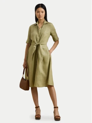 LAUREN RALPH LAUREN Sukienka koszulowa 200905667015 Zielony Regular Fit