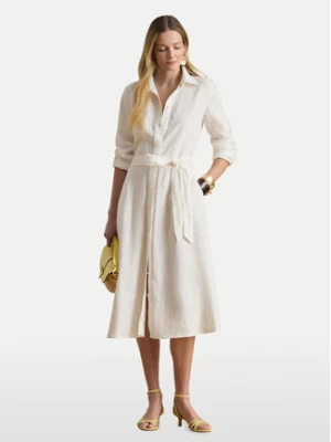 LAUREN RALPH LAUREN Sukienka koszulowa 200P13687001 Biały Regular Fit