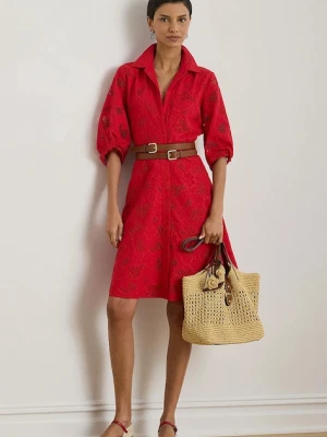 Lauren Ralph Lauren sukienka koszulowa bawełniana