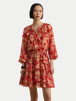 LAUREN RALPH LAUREN Sukienka letnia 200P08669001 Czerwony Regular Fit