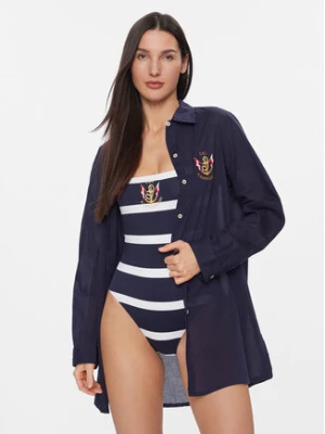 Lauren Ralph Lauren Sukienka plażowa 20498276 Granatowy Relaxed Fit