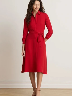 Lauren Ralph Lauren sukienka rozkloszowana czerwony