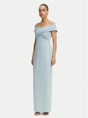 LAUREN RALPH LAUREN Sukienka wieczorowa 253936391008 Błękitny Slim Fit