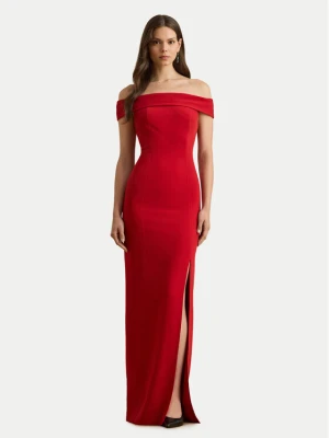 LAUREN RALPH LAUREN Sukienka wieczorowa 253982109004 Czerwony Slim Fit