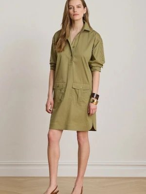 Lauren Ralph Lauren sukienka z bawełną